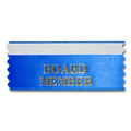 1-5/8"x4" Horizontal Stock Title Ribbon W/ Tape (Board Member)